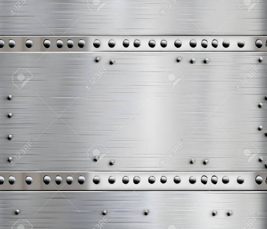 metal plates with rivets background