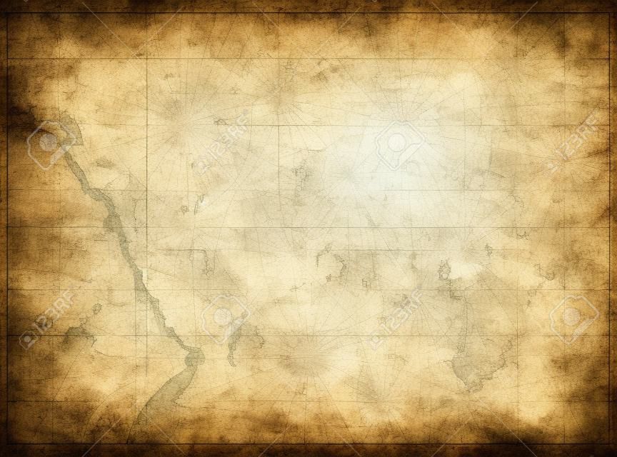 aged treasure map illustration background