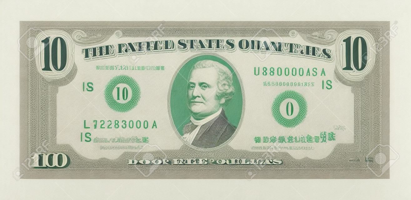 10 amerikai dollár bankjegy