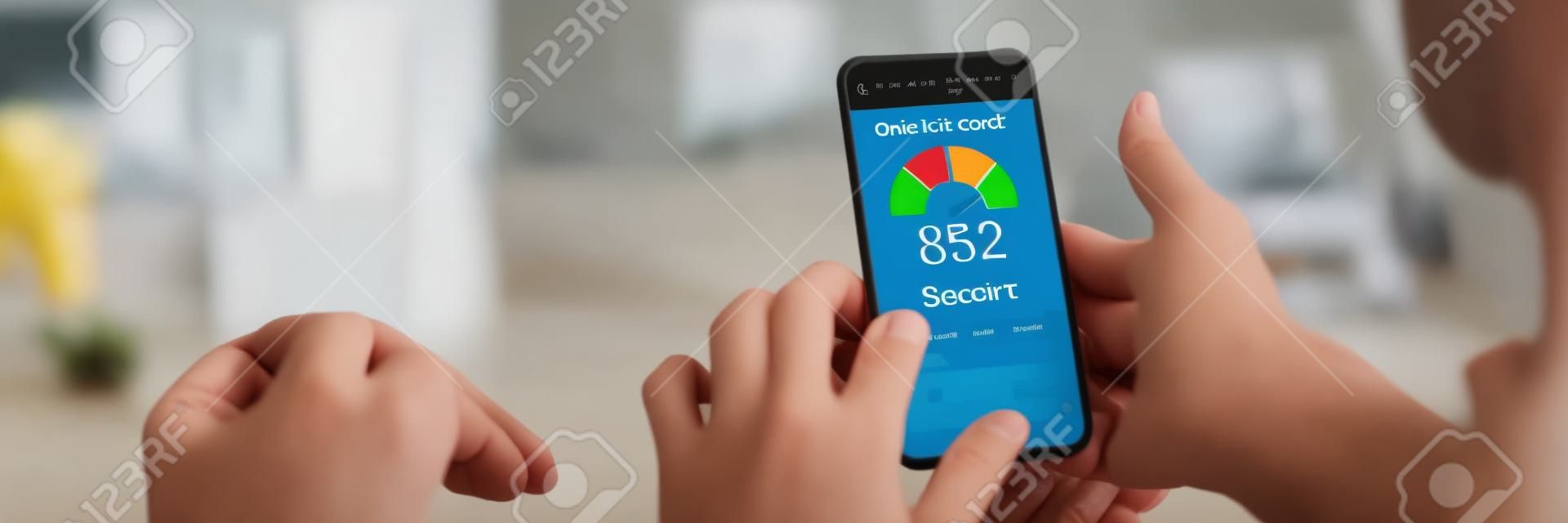 Online Credit Score Rating Check Using Smartphone