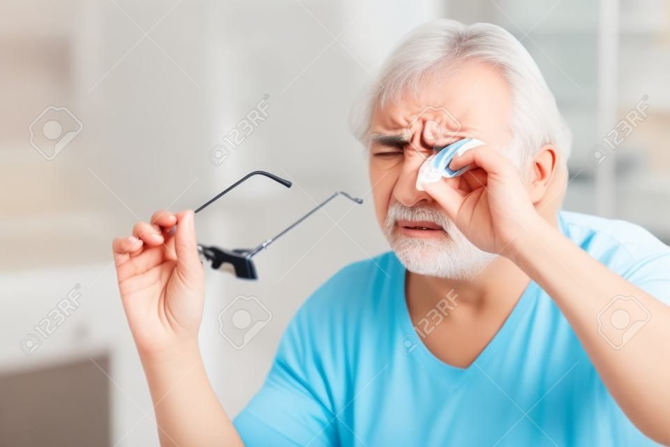 Eye Glaucoma Or Tired Dry Eyesight. Conjunctivitis And Itching