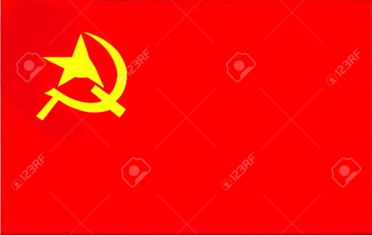 Flag of Soviet Union (SSSR) - vector