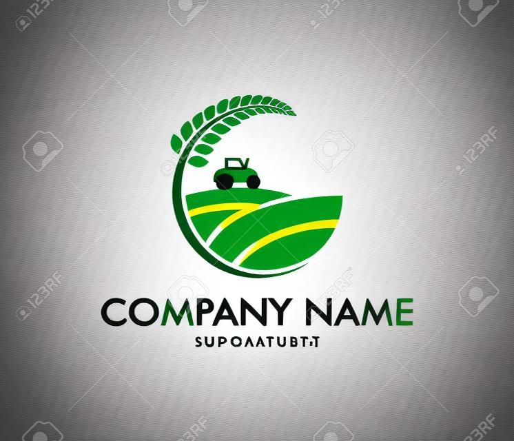 векторный дизайн логотипа идеально подходит для сельского хозяйства.