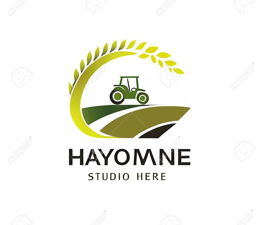 design de logotipo vetorial perfeitamente adequado para a agricultura.
