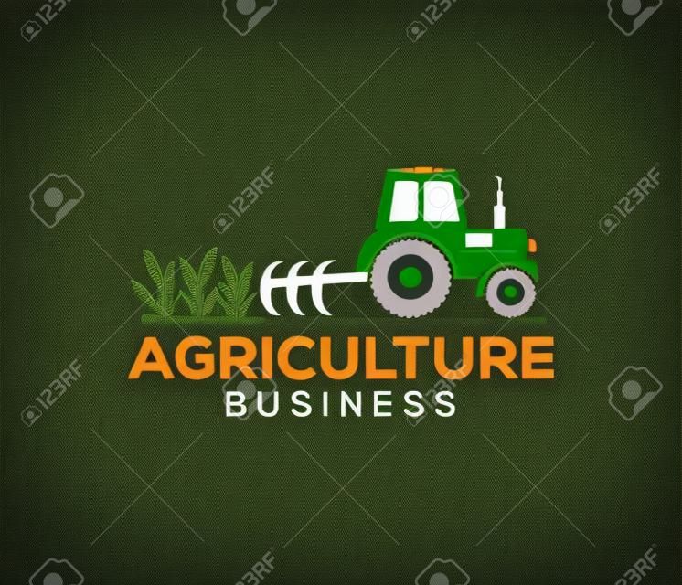 création de logo vectoriel et illustration d'une entreprise agricole, entreprise, recherche, récolte, plante, technologie, agronomie, classé, laboratoire