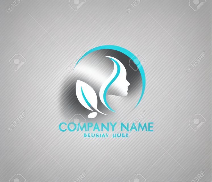 logo design vettoriale per salone di bellezza, centro di dermatologia e centro benessere.