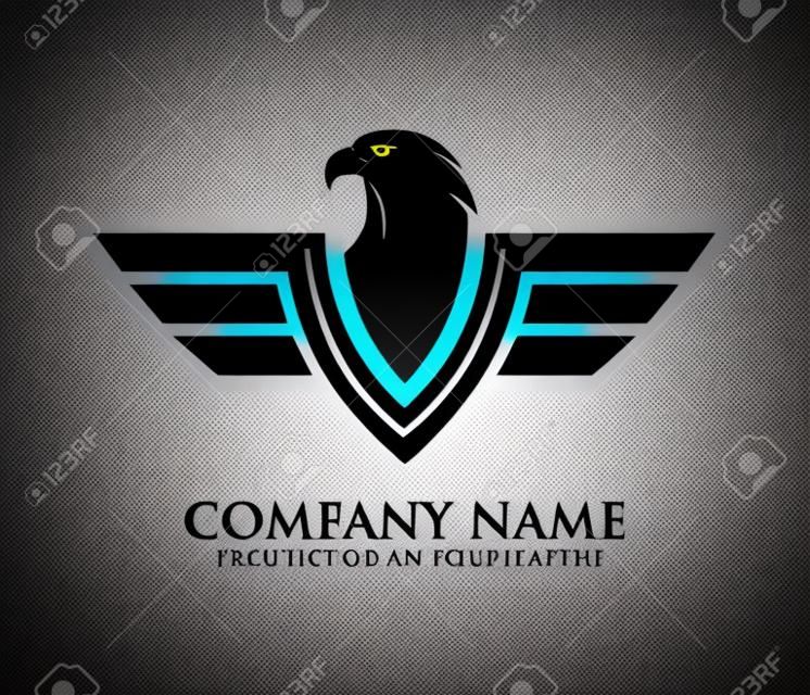 A force freedom strong eagle phoenix vector logo design template