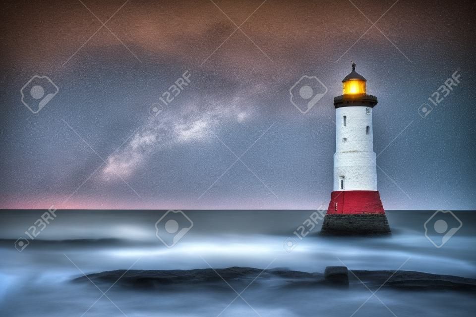The lighthouse at Penmon on Anglesey in North Wales.