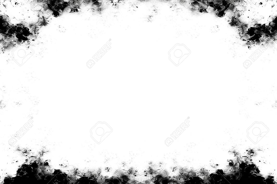 molduras de grunge preto e branco