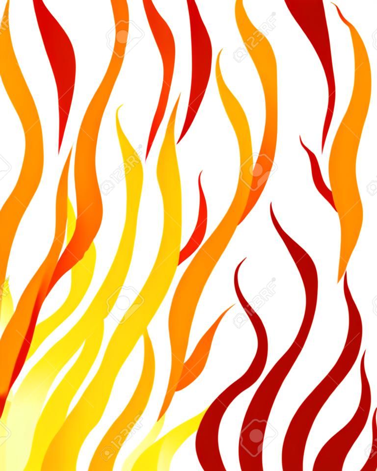 デザイン用のインフェルノ火のベクトルの背景