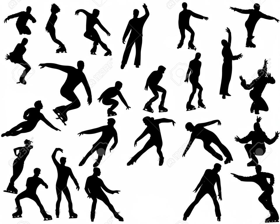 Abbildung Skate Mann Silhouette für die Design-Verwendung
