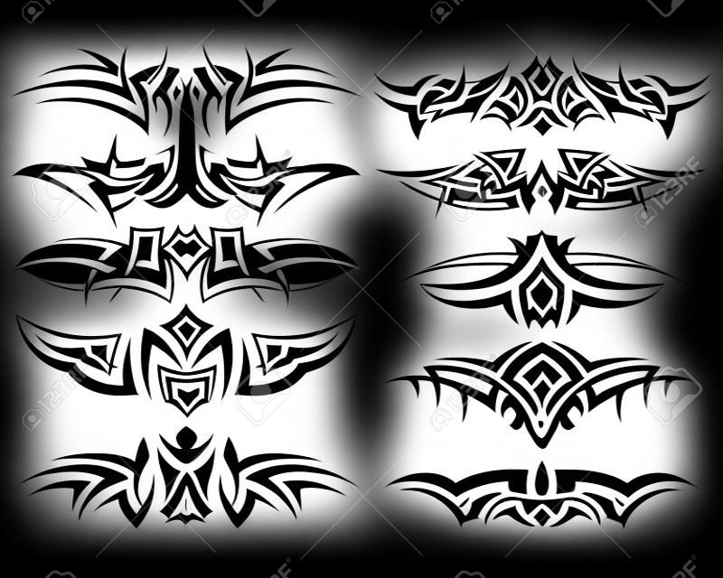 Muster der Stammes-Tätowierung für Design verwenden