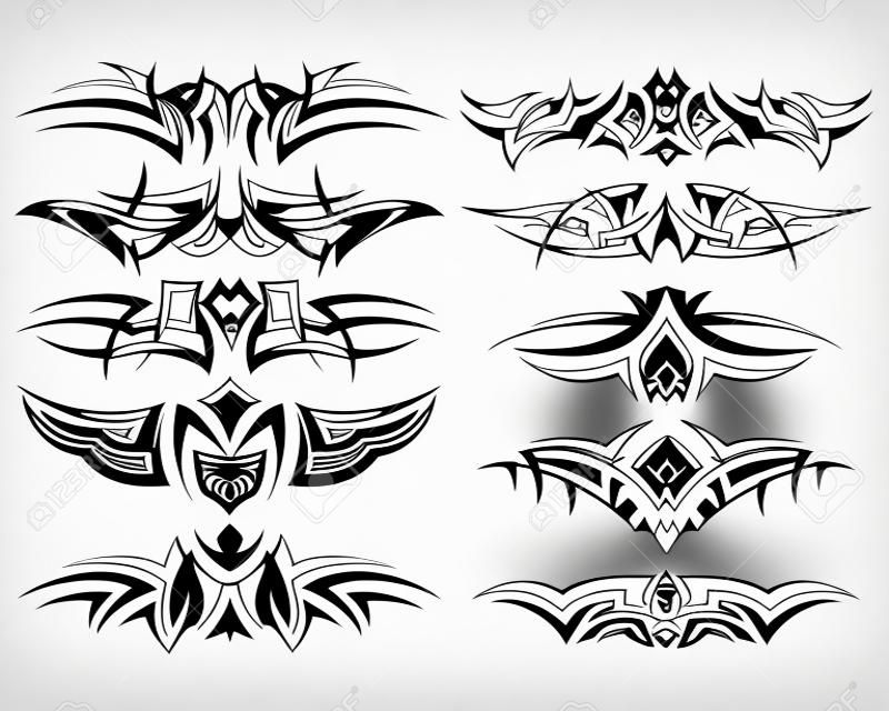 Muster der Stammes-Tätowierung für Design verwenden