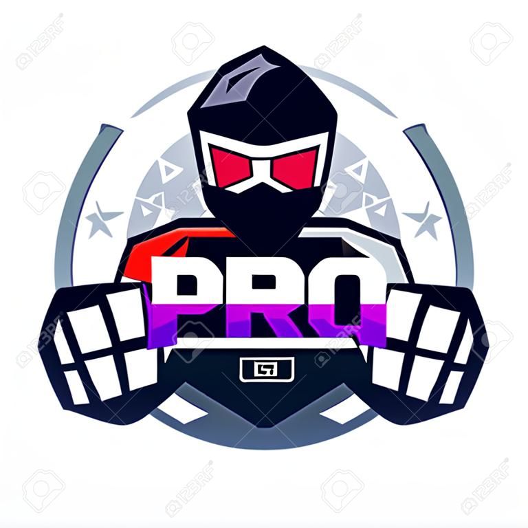 Pro Gamer. Gamer logo - vector illustration