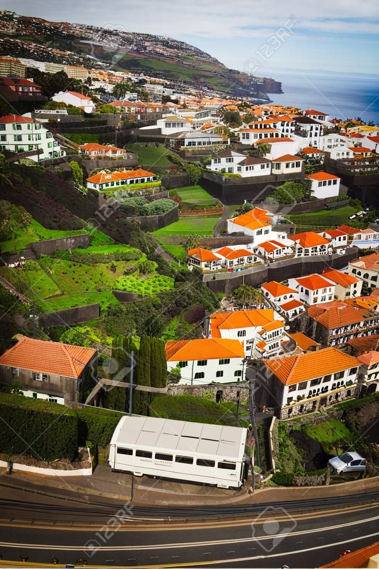 the view from Cablecar in Funchal Madeira Portugal