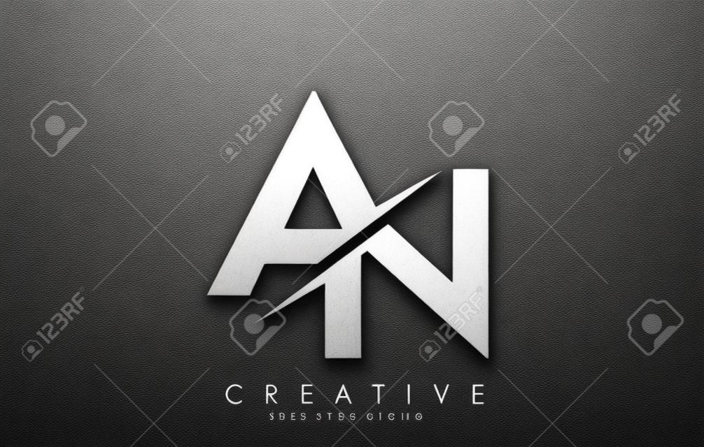 AN A N Letter Logo Design With A Creative Cut. Creative Logo Design..  Royalty Free SVG, Cliparts, Vectors, and Stock Illustration. Image  138923675.