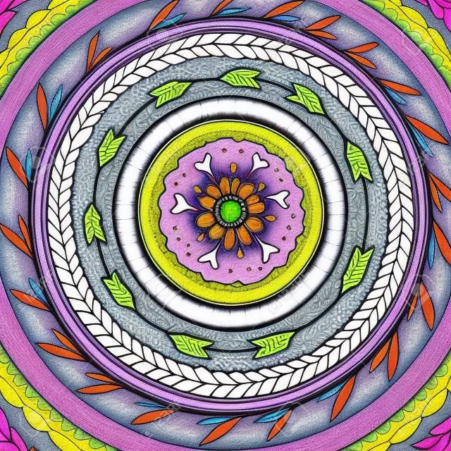 Flower mandala for cards, prints, textile and coloring books.