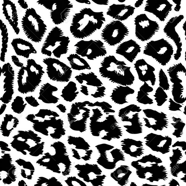 Ilustracja wektorowa Leopard Print szwu. Dzikie tekstury dla projektu, WWW, tło, transparent. Jaguar szablonu. Natura Tapety