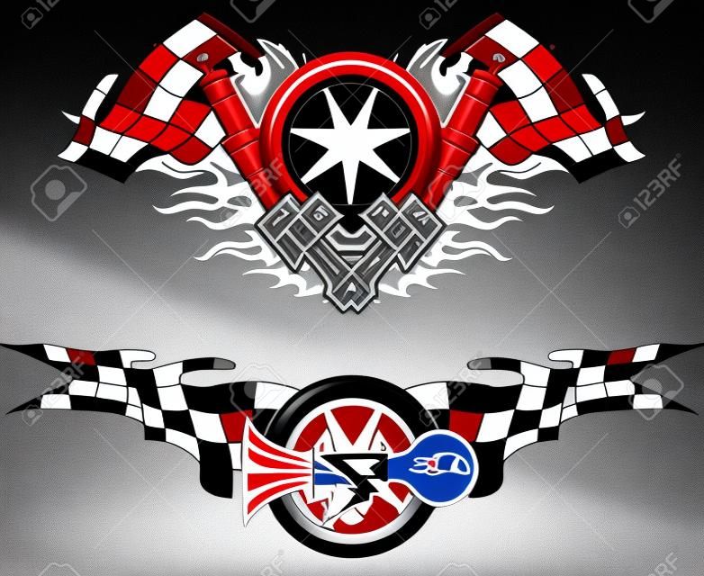 Sports Race Emblems - second set