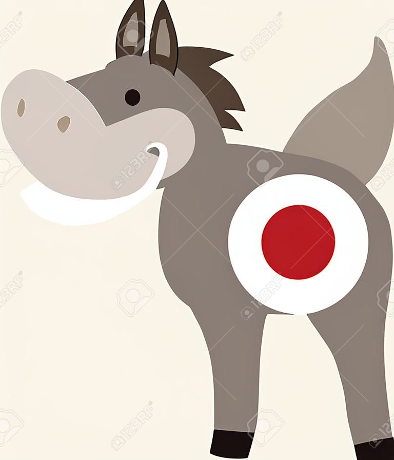 Pin the tail on the Donkey ist ein klassisches Spiel für eine Geburtstagsfeier.
