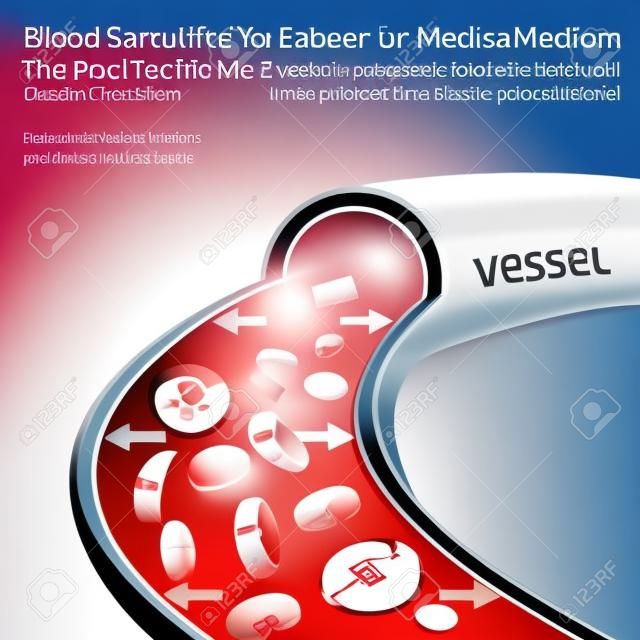 血圧インフォ グラフィックの美しいベクター イラストです。抽象的な薬概念。ポスター、indographics、プラカード、チラシ、パンフレット、印刷、書籍、広告のグラフィック デザインのために便利です。