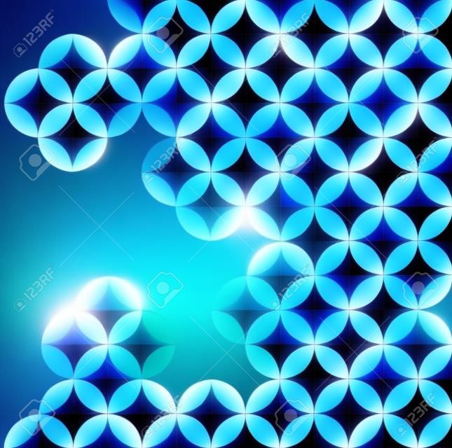 ブルーのモダンな幾何学的な抽象的な背景