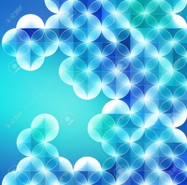 Blu moderno geometrico astratto