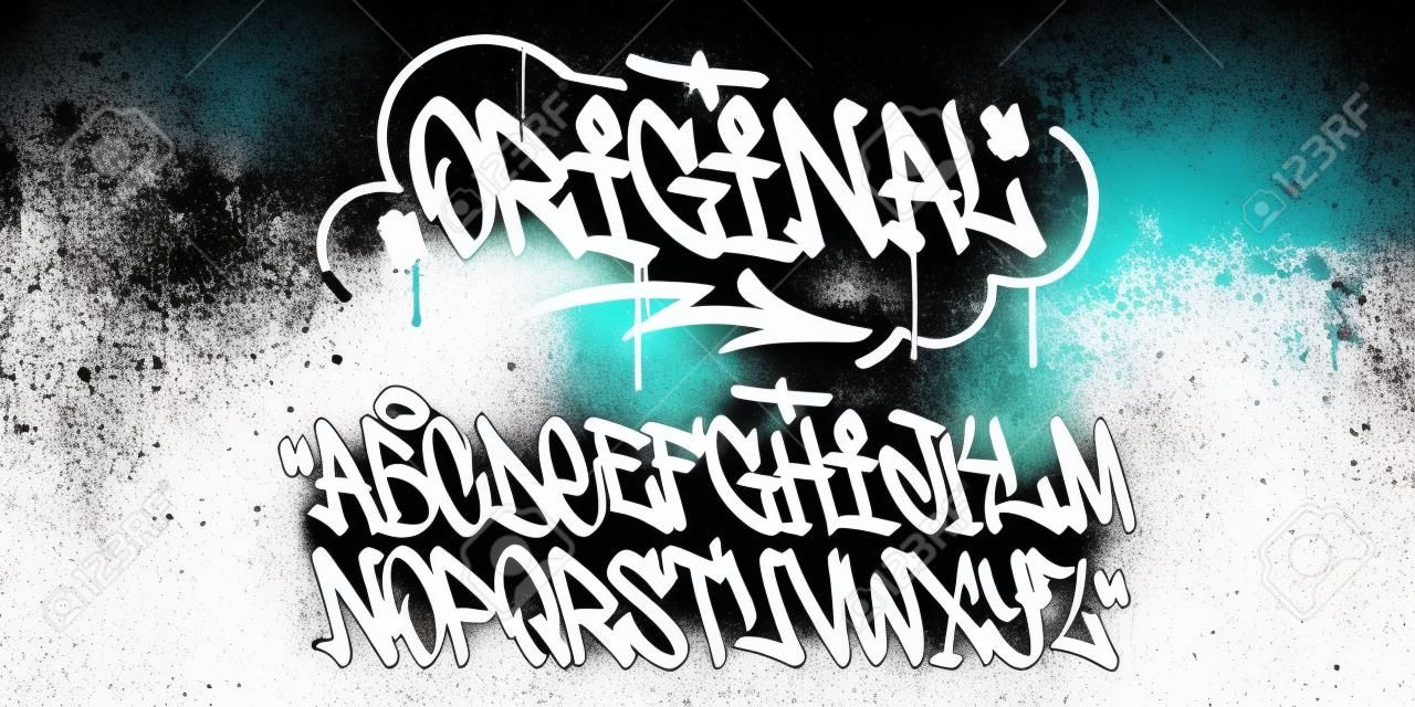 Graffiti Tags Marker Font, Vectors