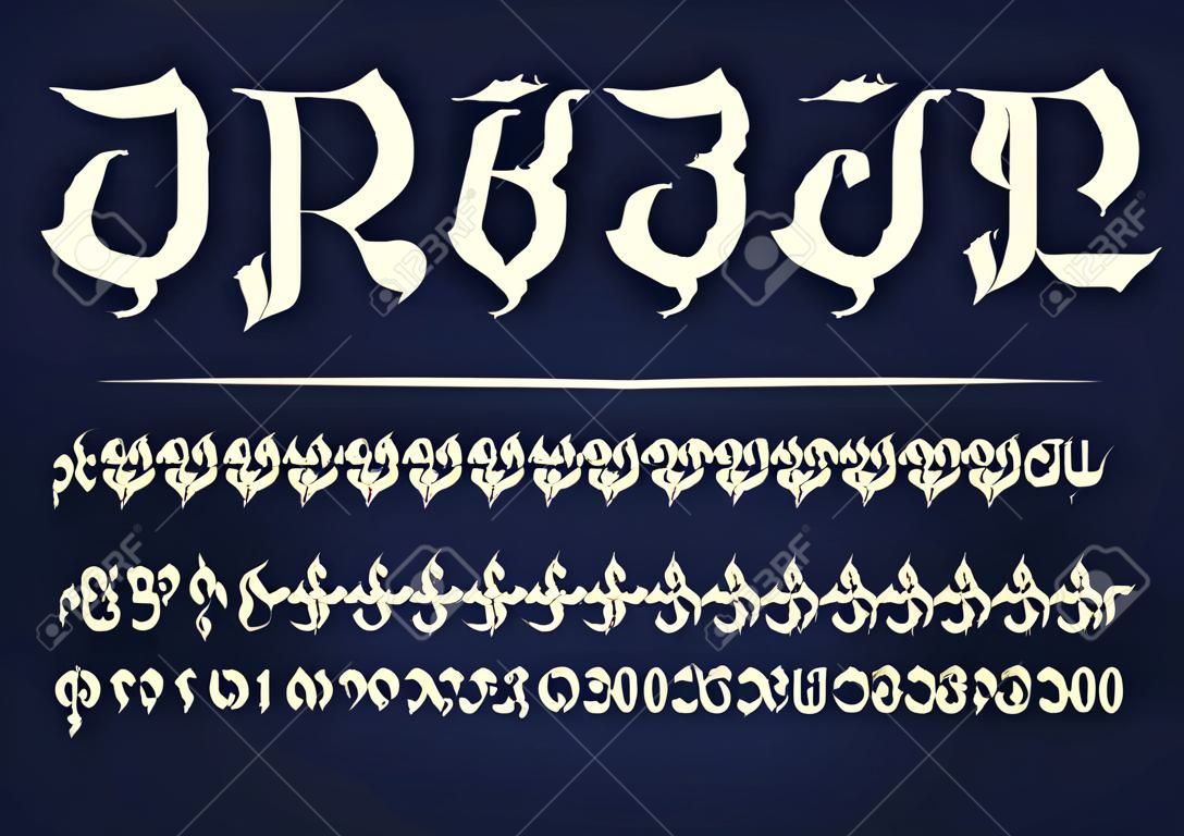 tipo alfabeto tailandês estilo Khmer