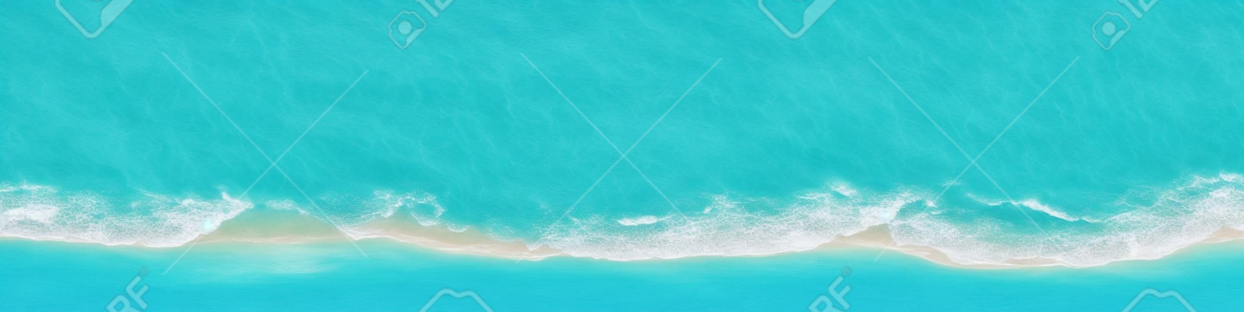 Ondas de água azul clara do oceano praia. IA generativa