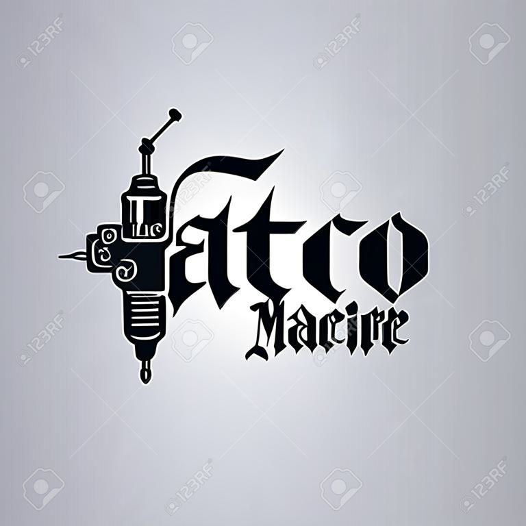 Tattoo-Maschine Kunst Thema Vektorillustrationen