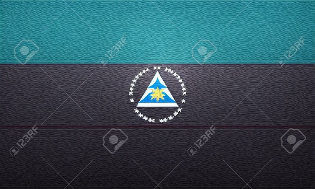 Standard-Proportions und Farbe für Nicaragua-Flagge
