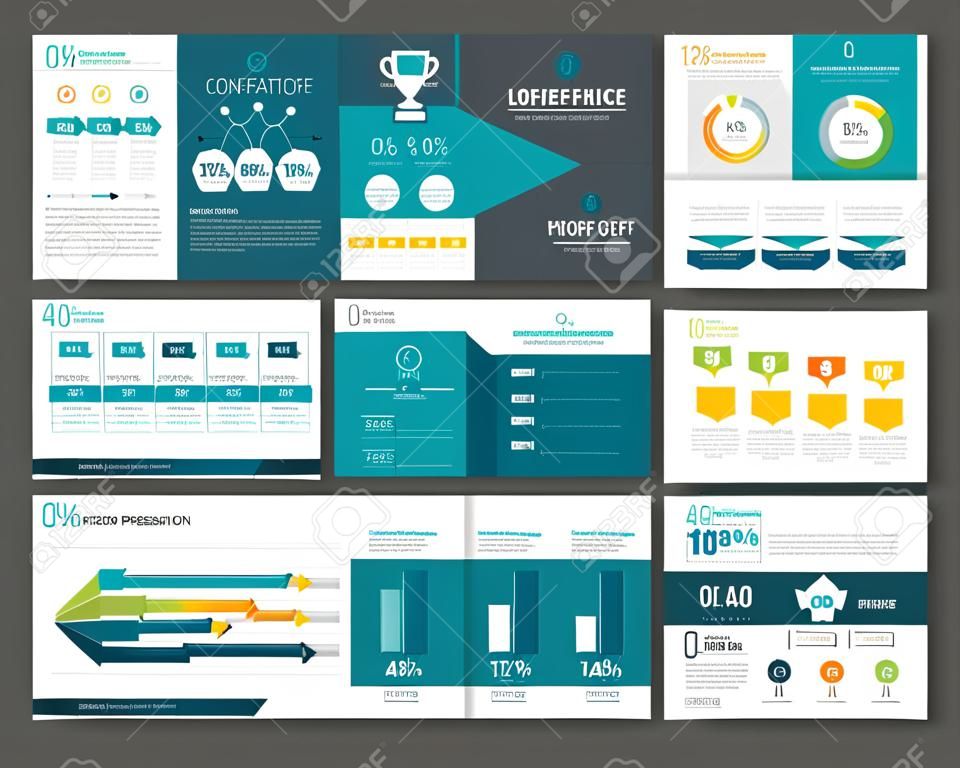 infographic business presentation template set.powerpoint template design backgrounds