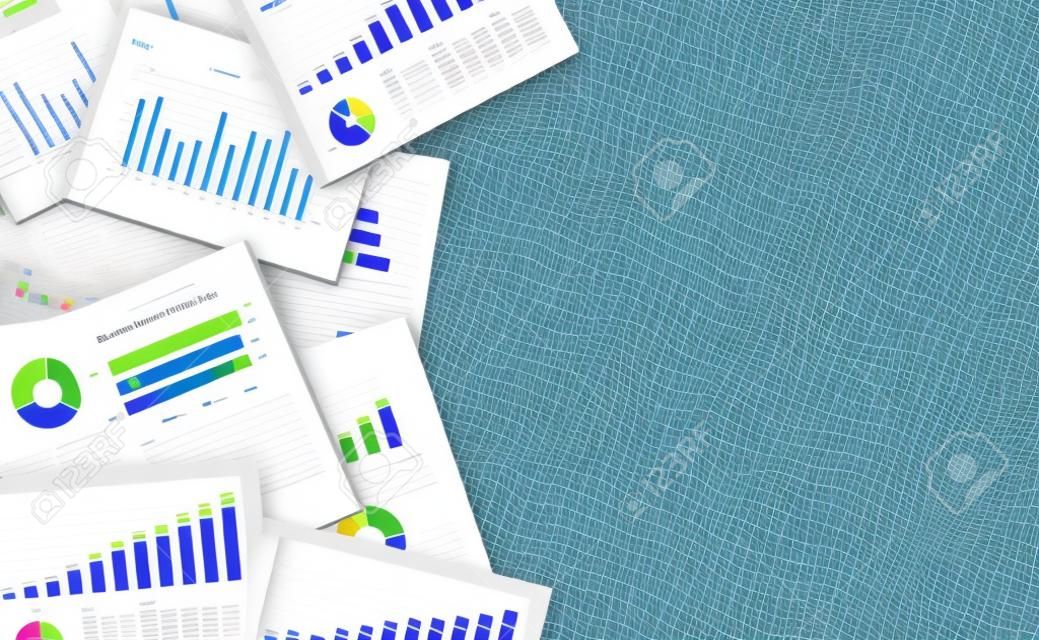 biznes, finanse i banerów inwestycji i urządzenia mobilne business.report paper.graph analizować background.web baner