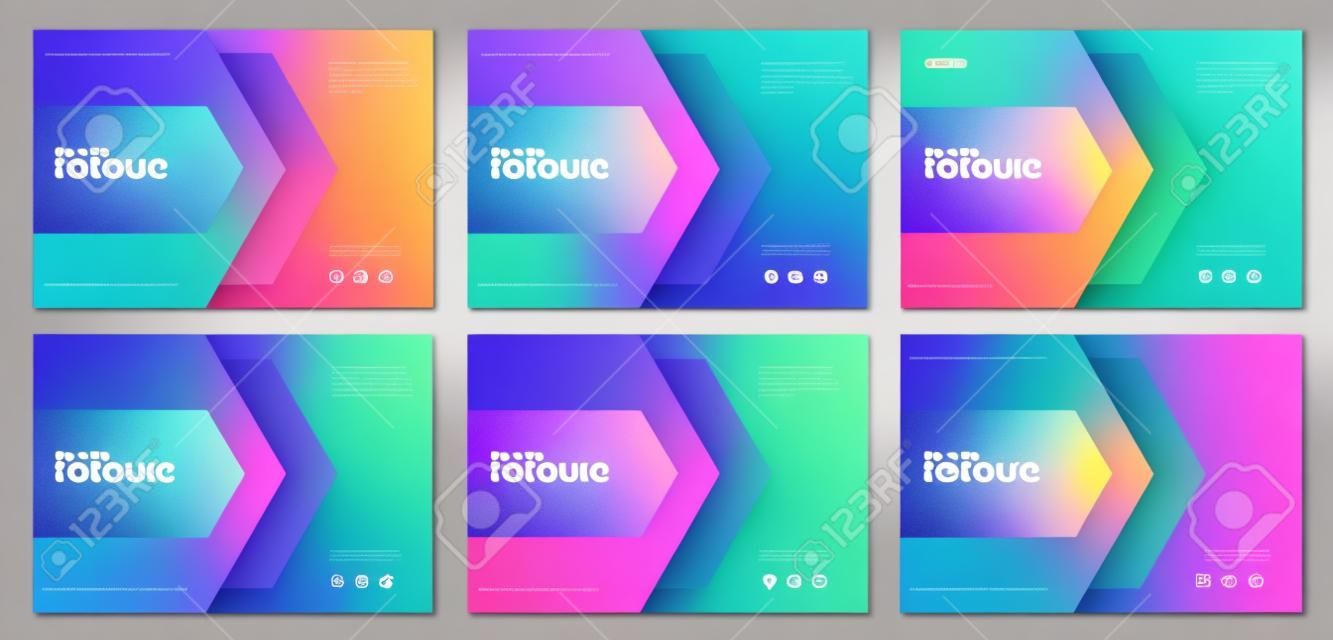 set abstract background template design for social media post and web banners concept , with use in presentation cover,brochure,book cover layout concept