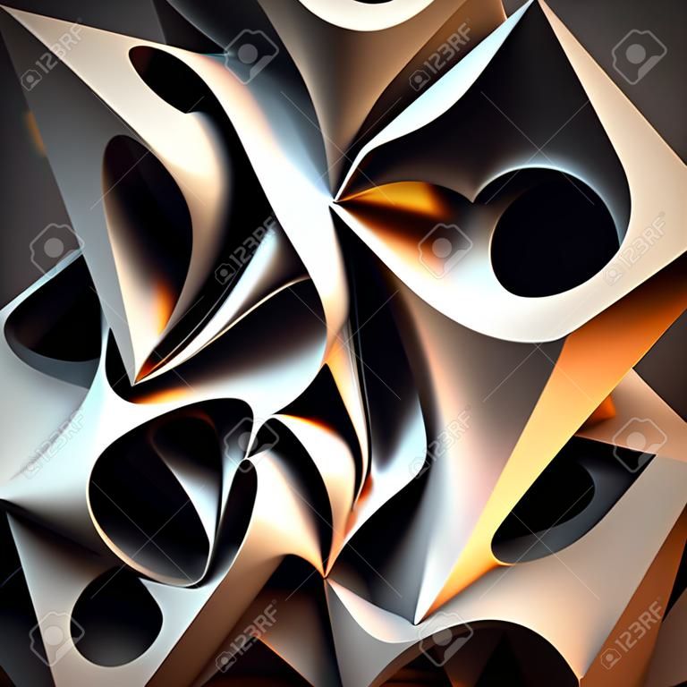 Beautiful abstract 3d modern geometric background for art banner concept