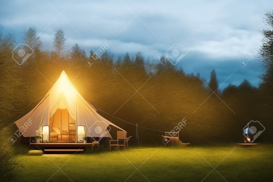 glamping in the beautiful countryside. luxury glamping. glamorous camping