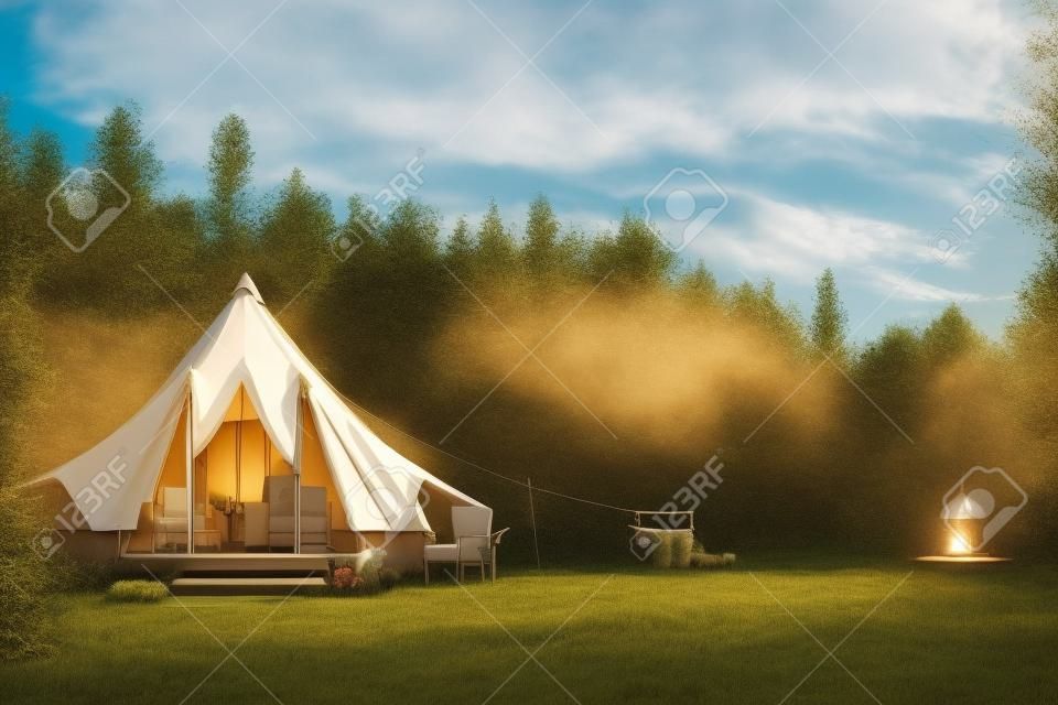 glamping in the beautiful countryside. luxury glamping. glamorous camping