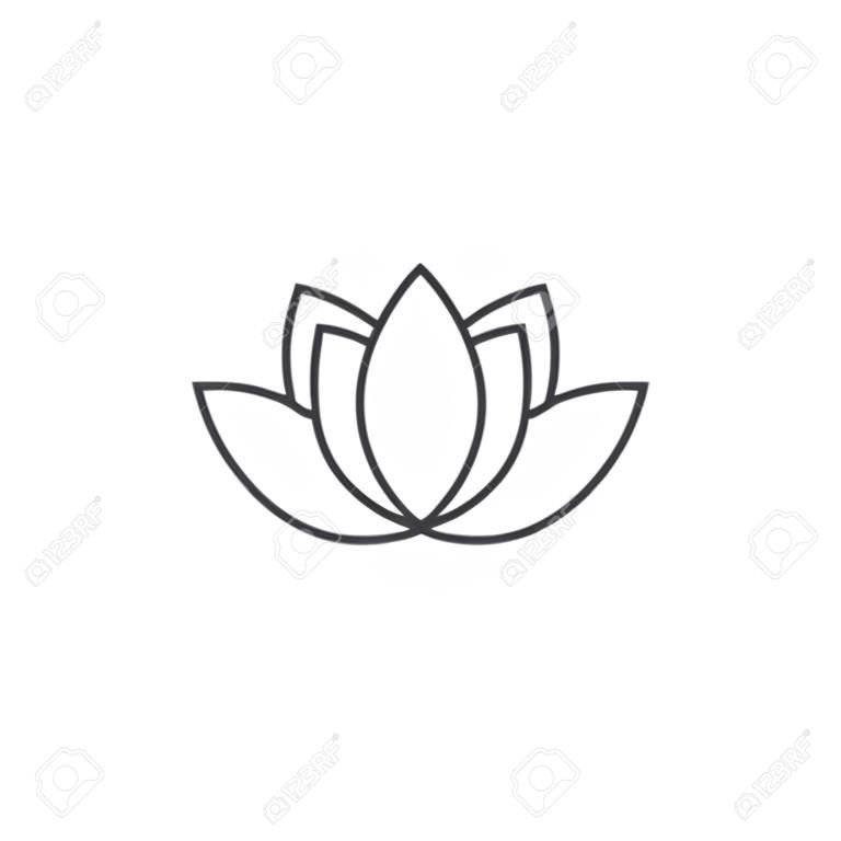 Lotus icon line art