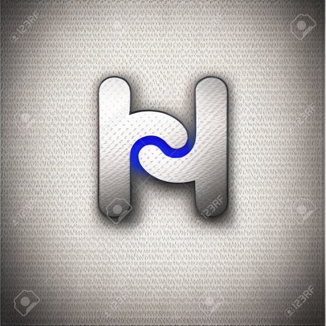 Icônes, logos éléments de modèles de conception Lettre H. Vecteur couleur signe.