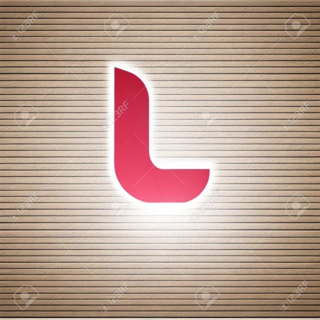Mektubu L logo simge tasarım şablonu öğeleri