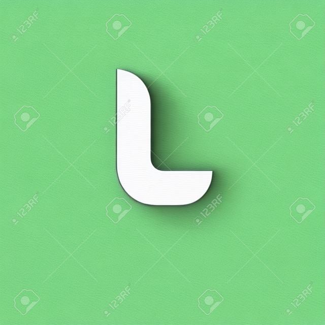 Litera L logo ikony elementy projektowania szablonów