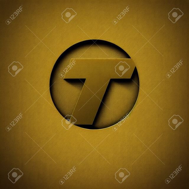 Buchstabe T Logo Icon Design-Vorlage Elemente