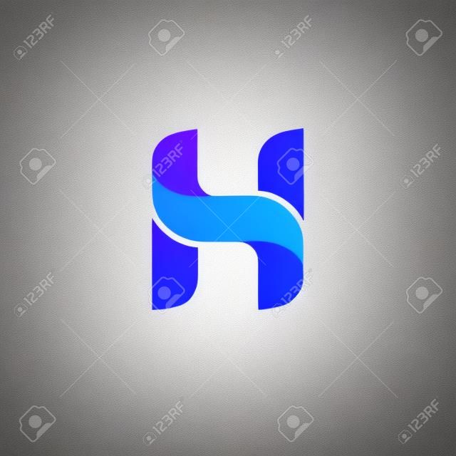 Lettre H icônes, logos éléments de modèles de conception