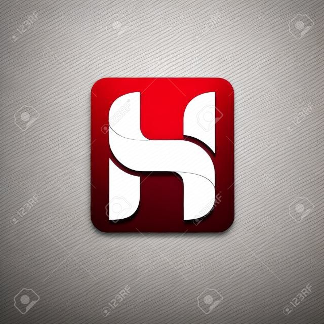 Lettera H logo icona Elementi del modello di progettazione