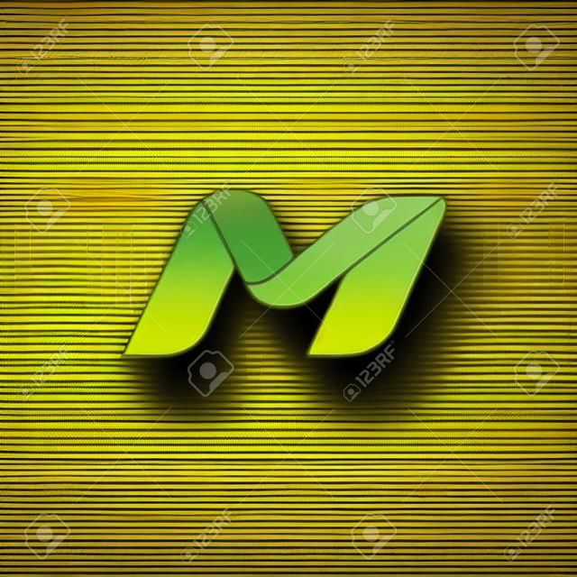 Letra M logo icono elementos de plantilla de diseño