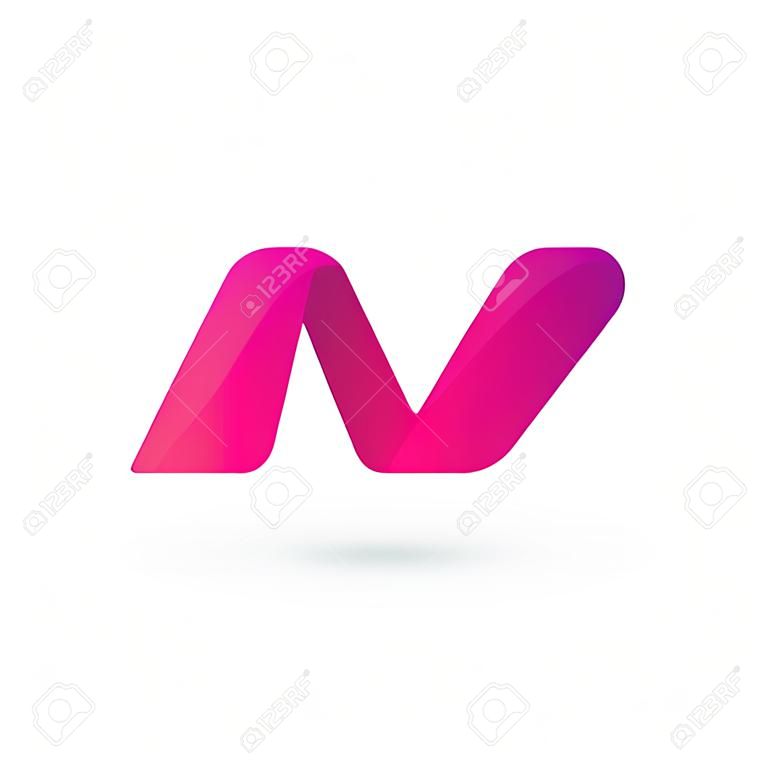 文字 M ロゴ アイコンのデザイン テンプレート要素