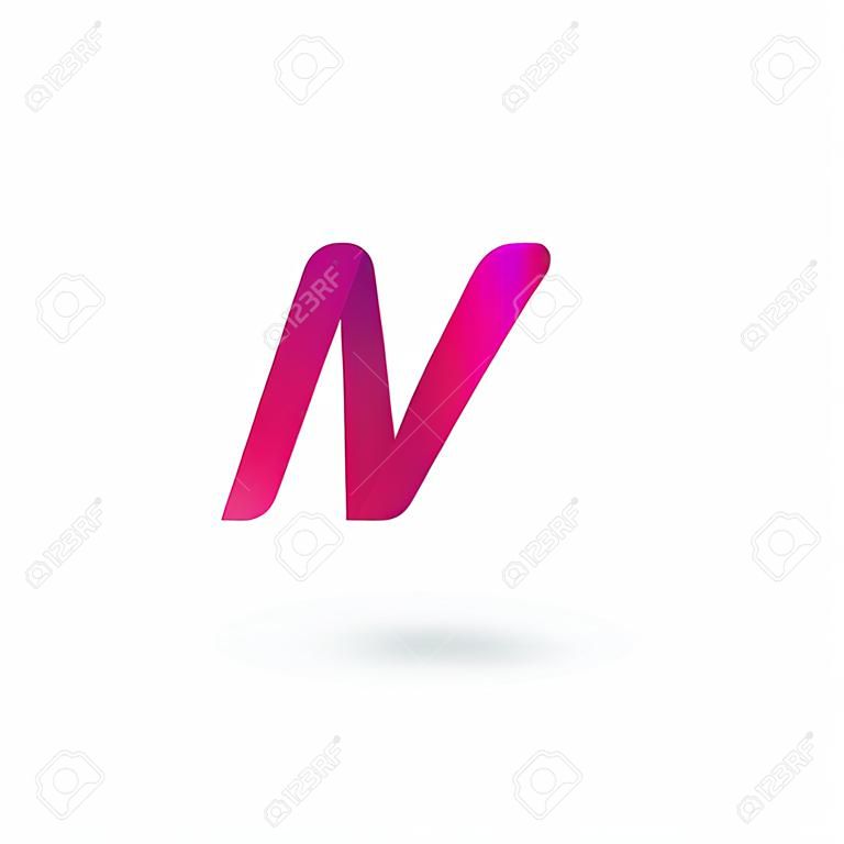 M harfi logosu simge tasarım şablonu öğeleri