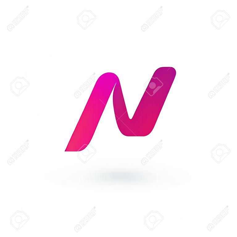 M harfi logosu simge tasarım şablonu öğeleri