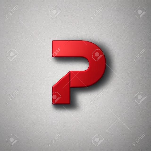 Letter P logo ikon design sablon elemei
